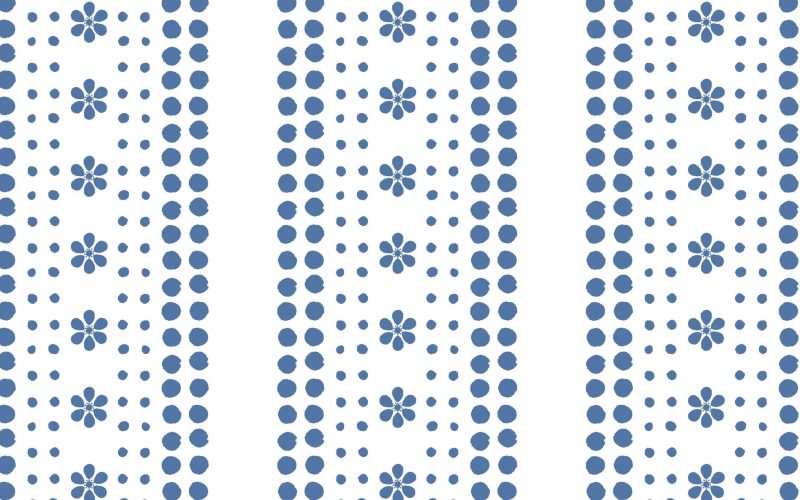 Isabela Stripe-wallpaper- BlueII